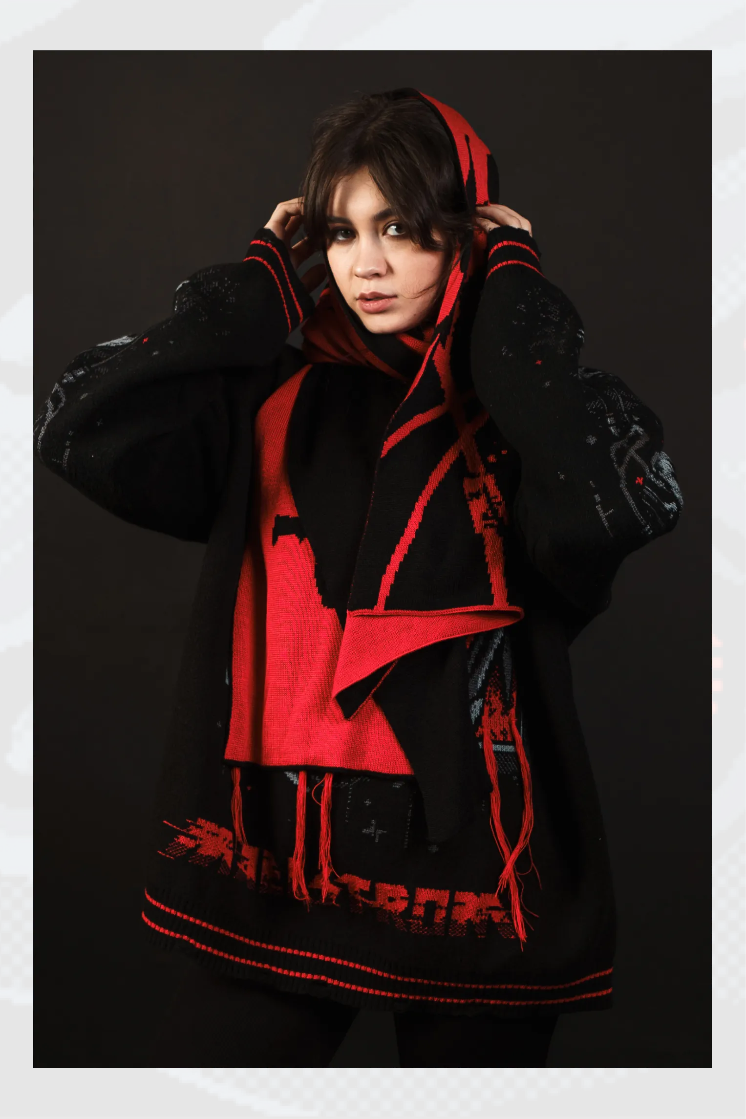  Большой шарф Psycho 3