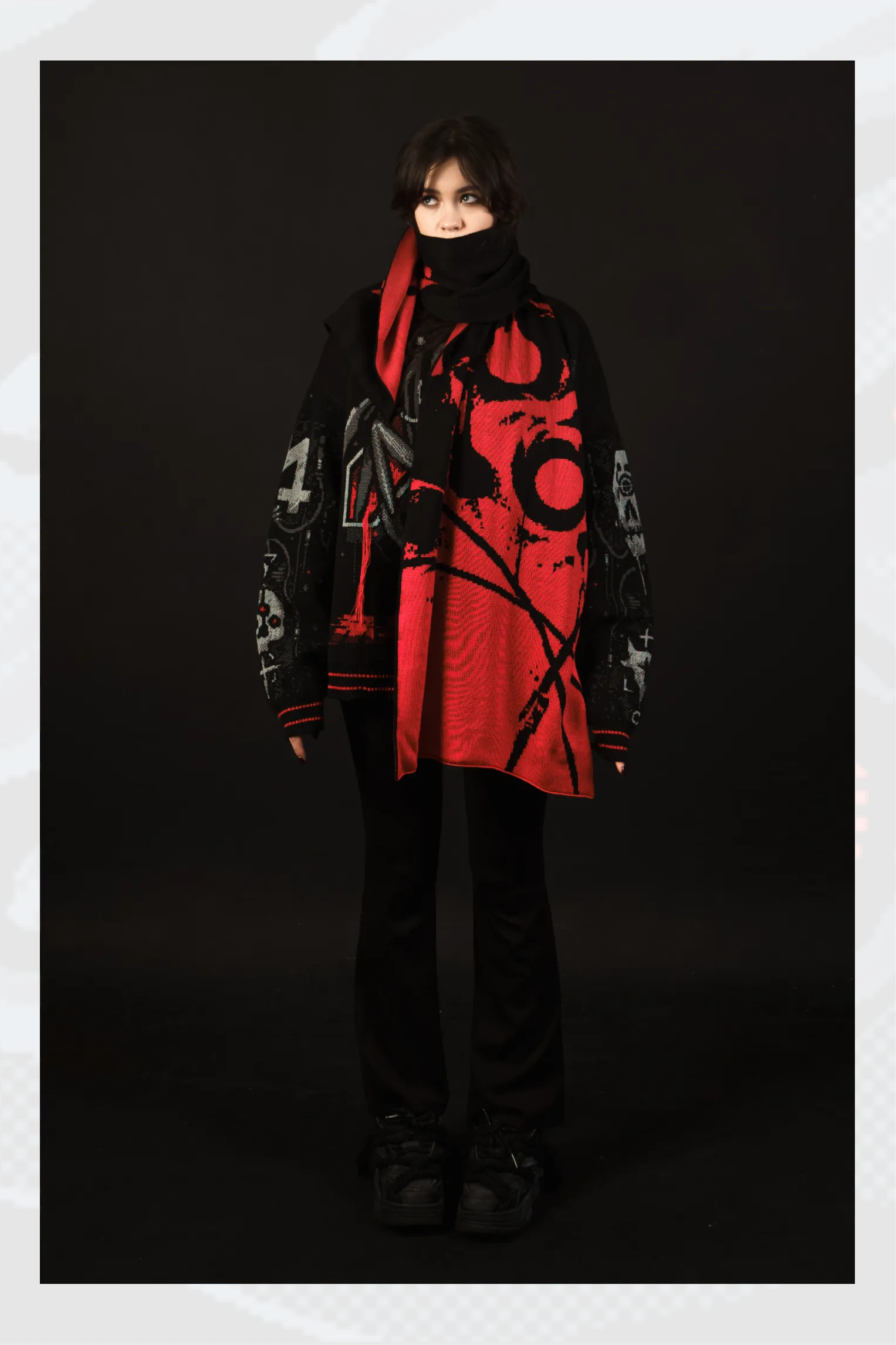  Большой шарф Psycho 4