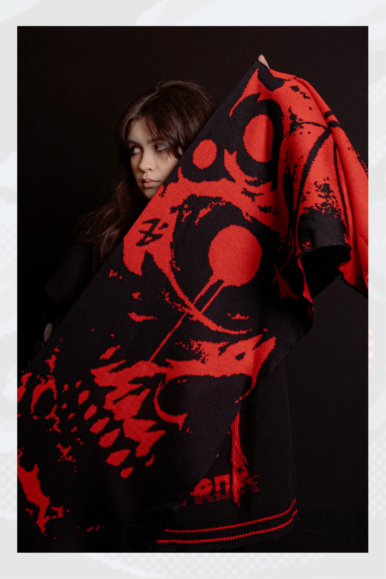  Большой шарф Psycho 1