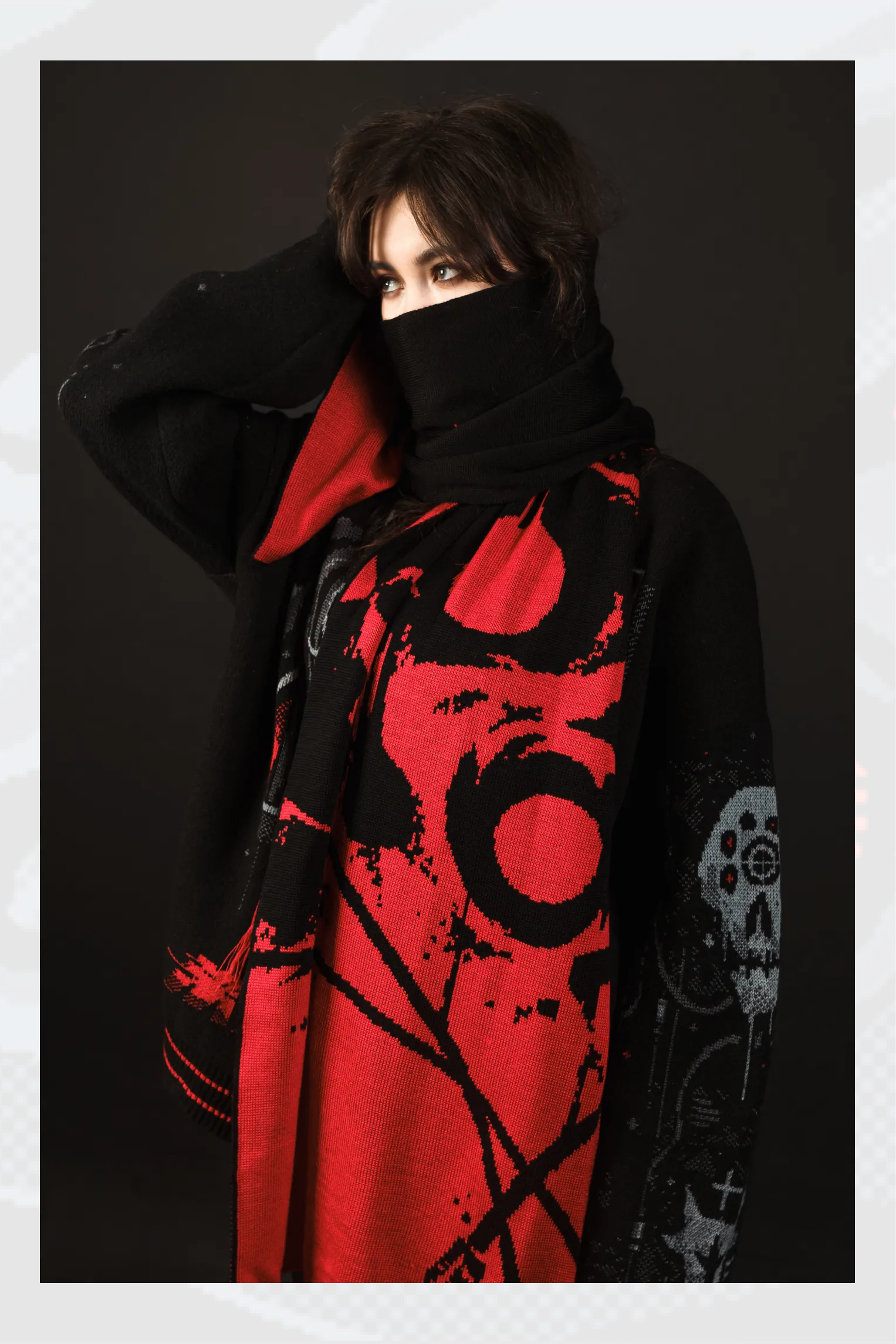  Большой шарф Psycho 2