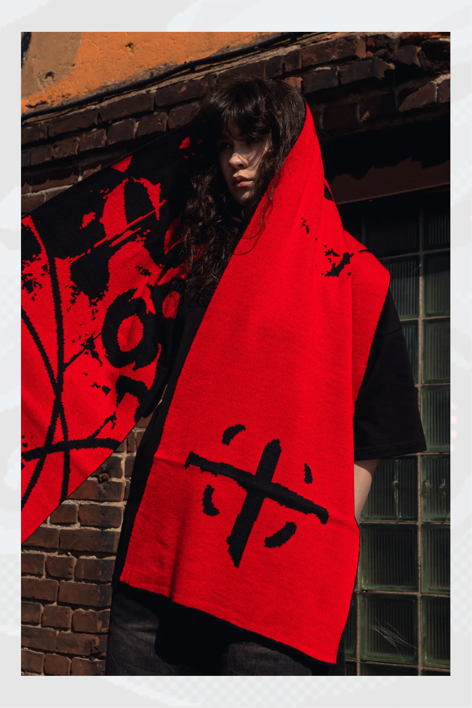  Большой шарф Psycho 5