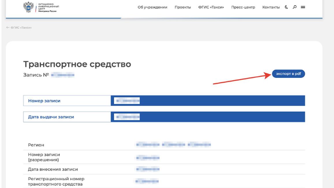 Как получить выписку из ФГИС «Такси» для фотоконтроля разрешающего ...