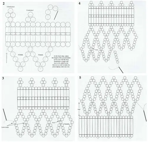 плетем колье схема