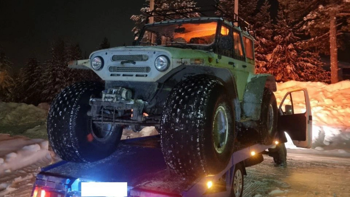 В Ноябрьске автоинспекторы задержали пьяных водителей КамАЗа и вездехода