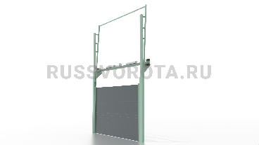 Ворота Doorhan секционные промышленные с РЦП стальные (металл) - полотно из сэндвич-панелей