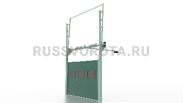 Ворота Hormann секционные промышленные с окнами автоматические (с приводом)