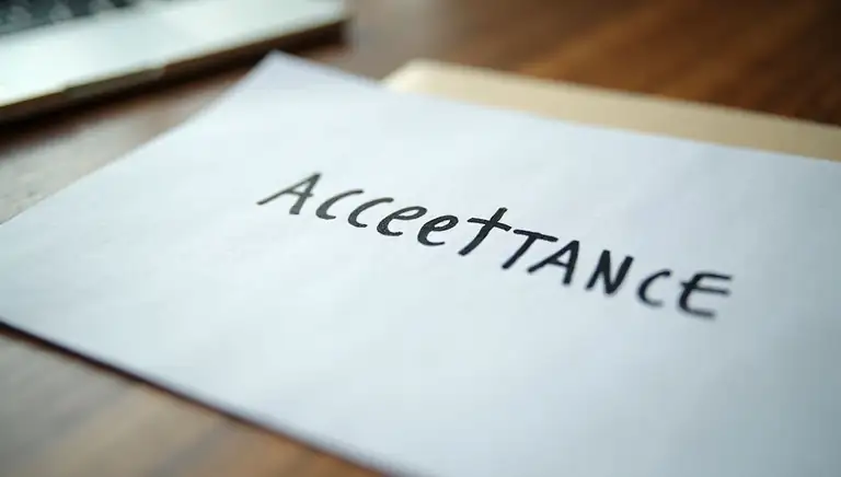 acceptance letter