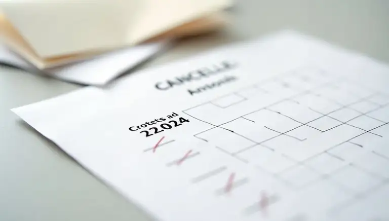 cancellation notice