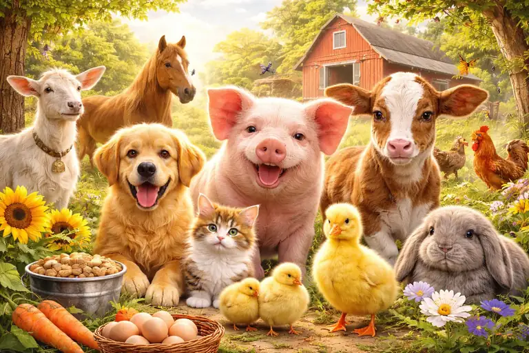 Farm Animals на английском