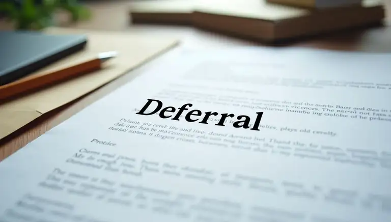deferral letter