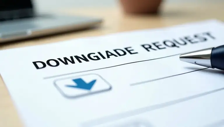 downgrade request