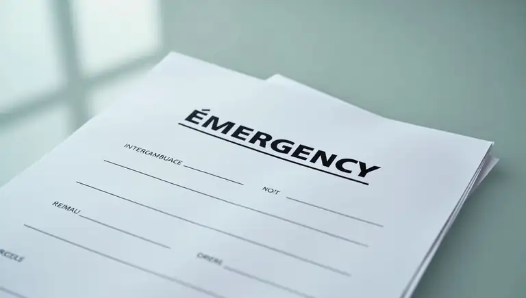 emergency form