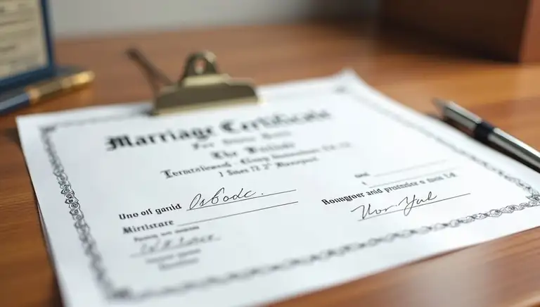 marriage certificate