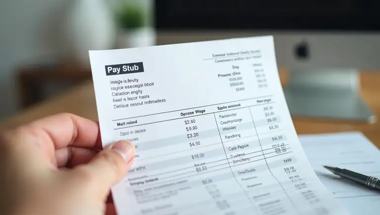 pay stub