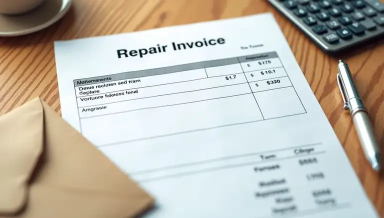 repair invoice