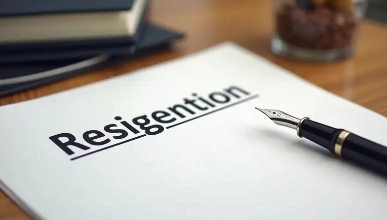 resignation letter
