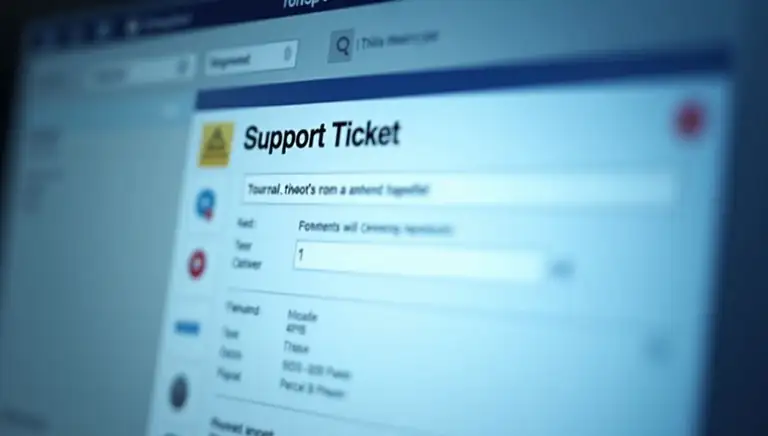 support ticket