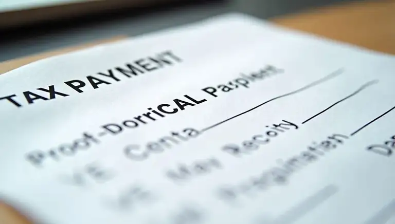 tax payment receipt