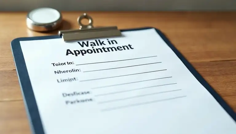 walk-in appointment