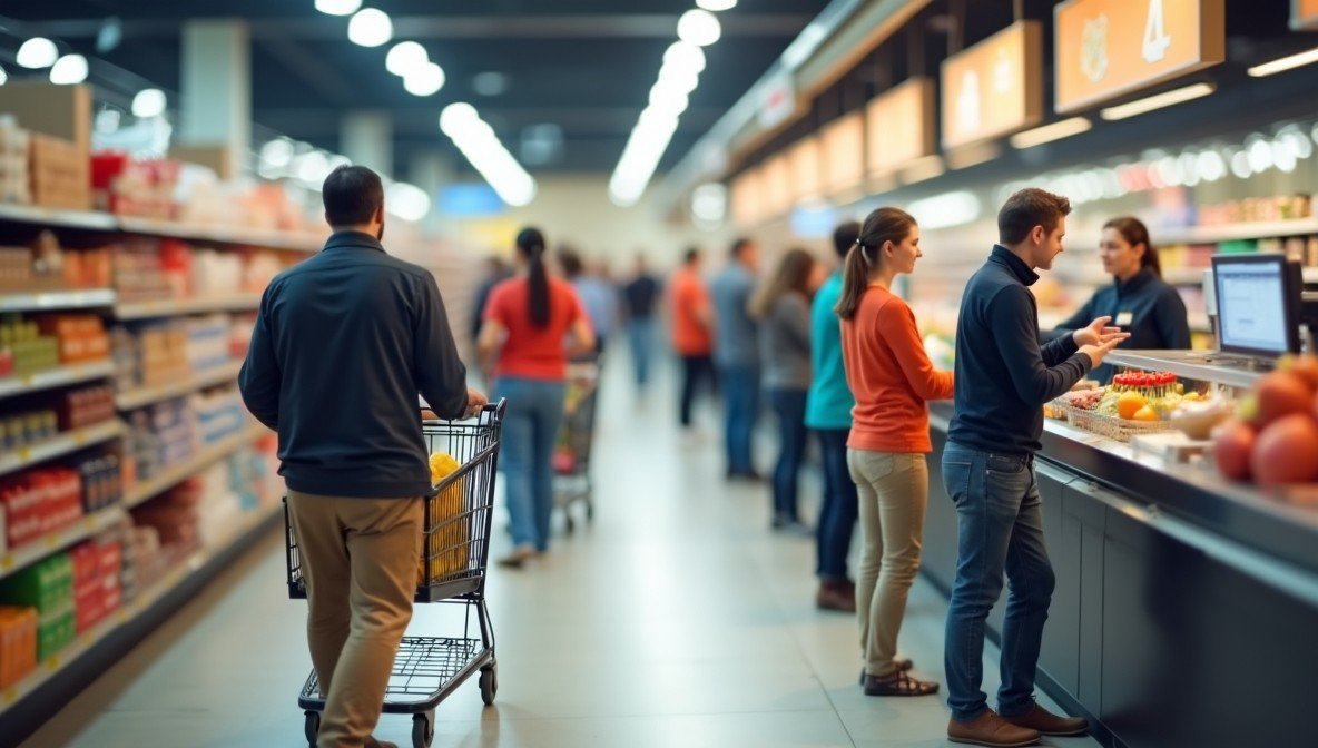 checkout line