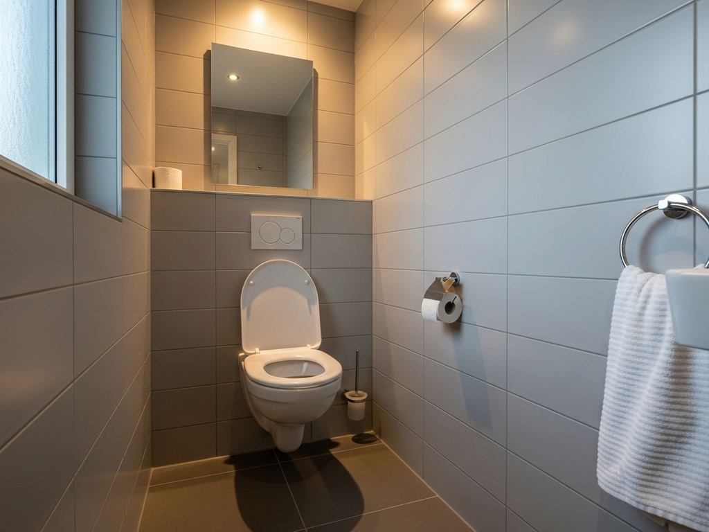 auf der Toilette