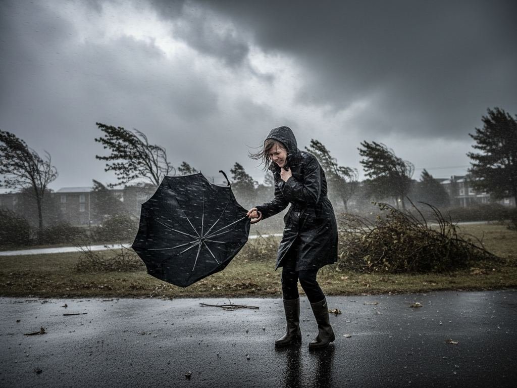 schreckliches Wetter
