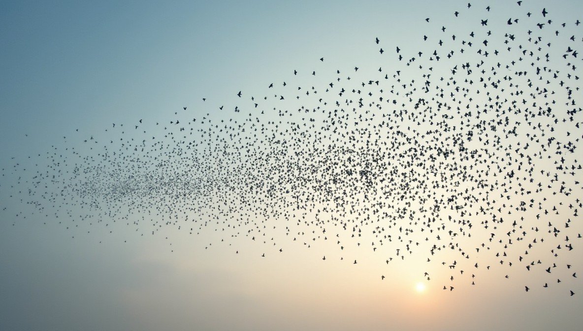 murmuration of starlings