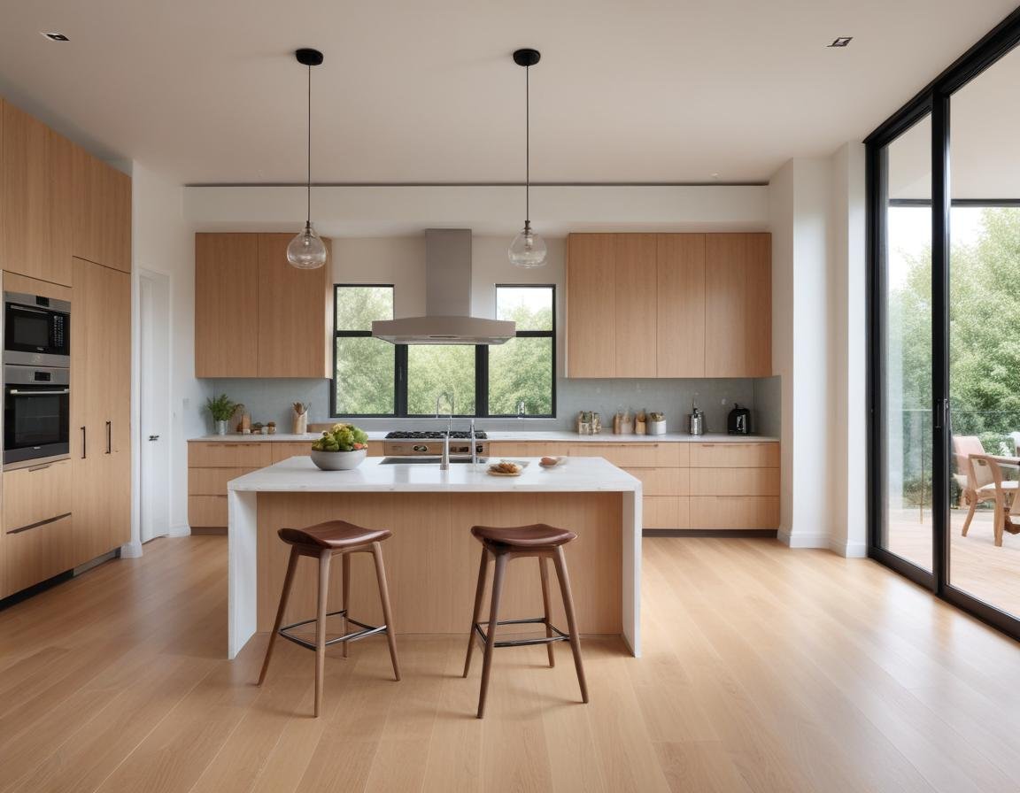 open-plan kitchen