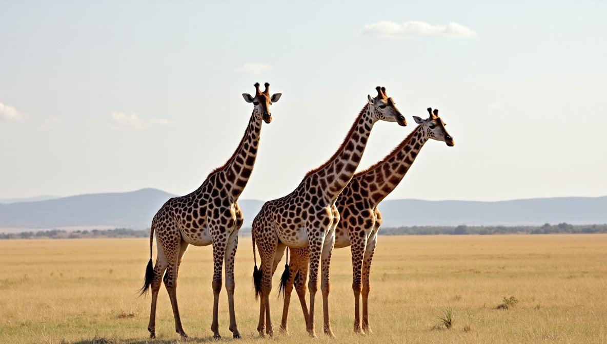 Gruppe von Giraffen
