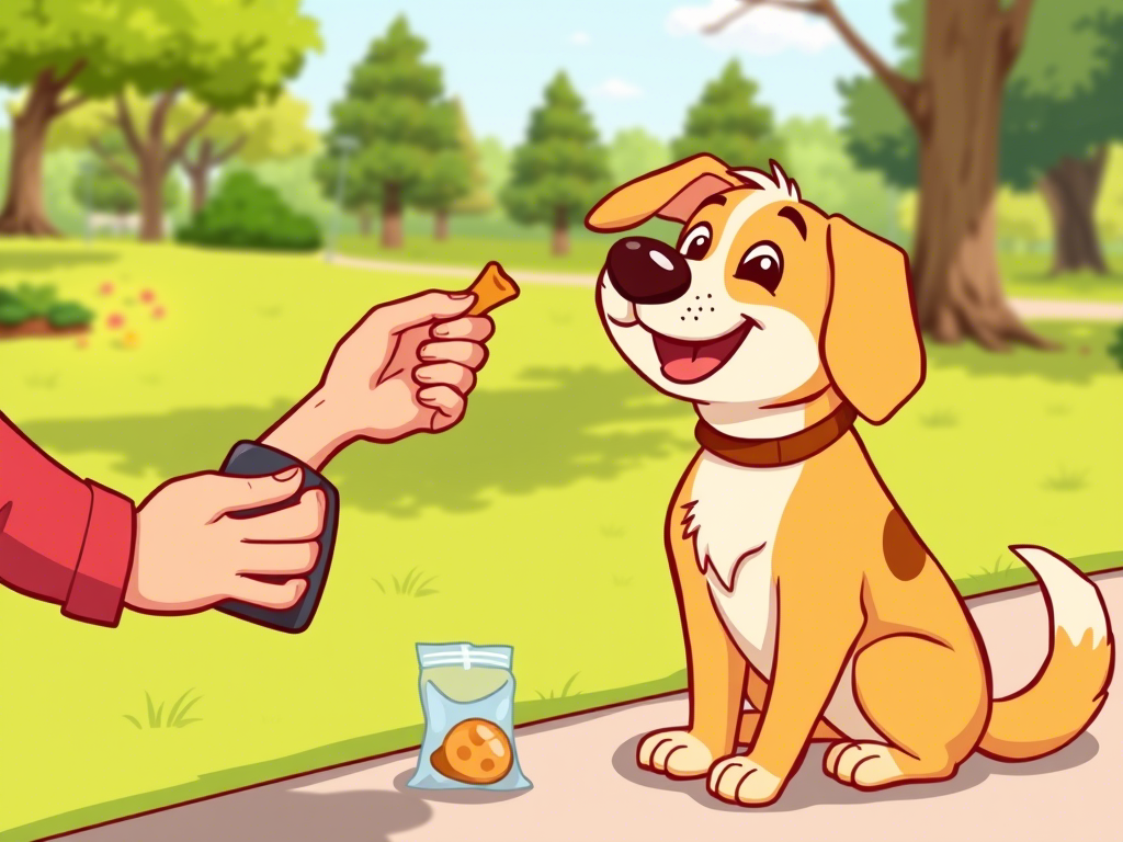 Cartoon-style image of a dog