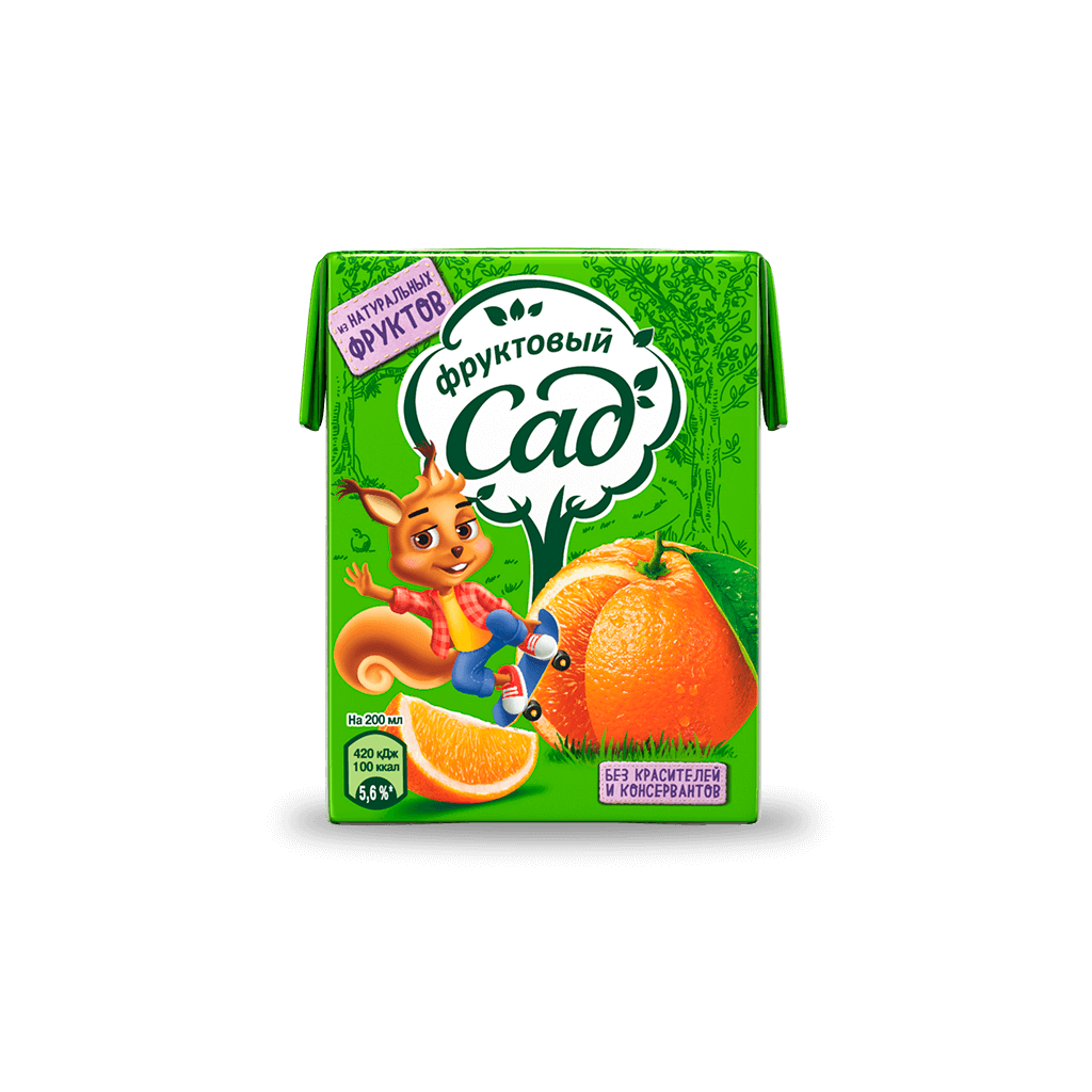 Фруктовый Сад 0,2 л апельсин