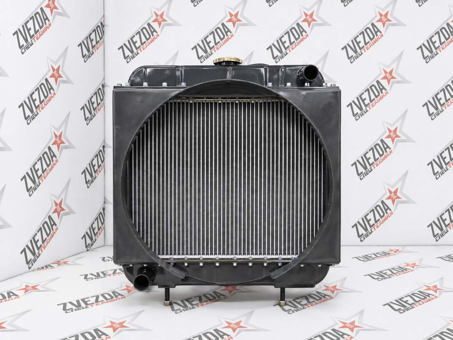 Радиатор охлаждения 490  480*540 (патрубки верх право низ лево)