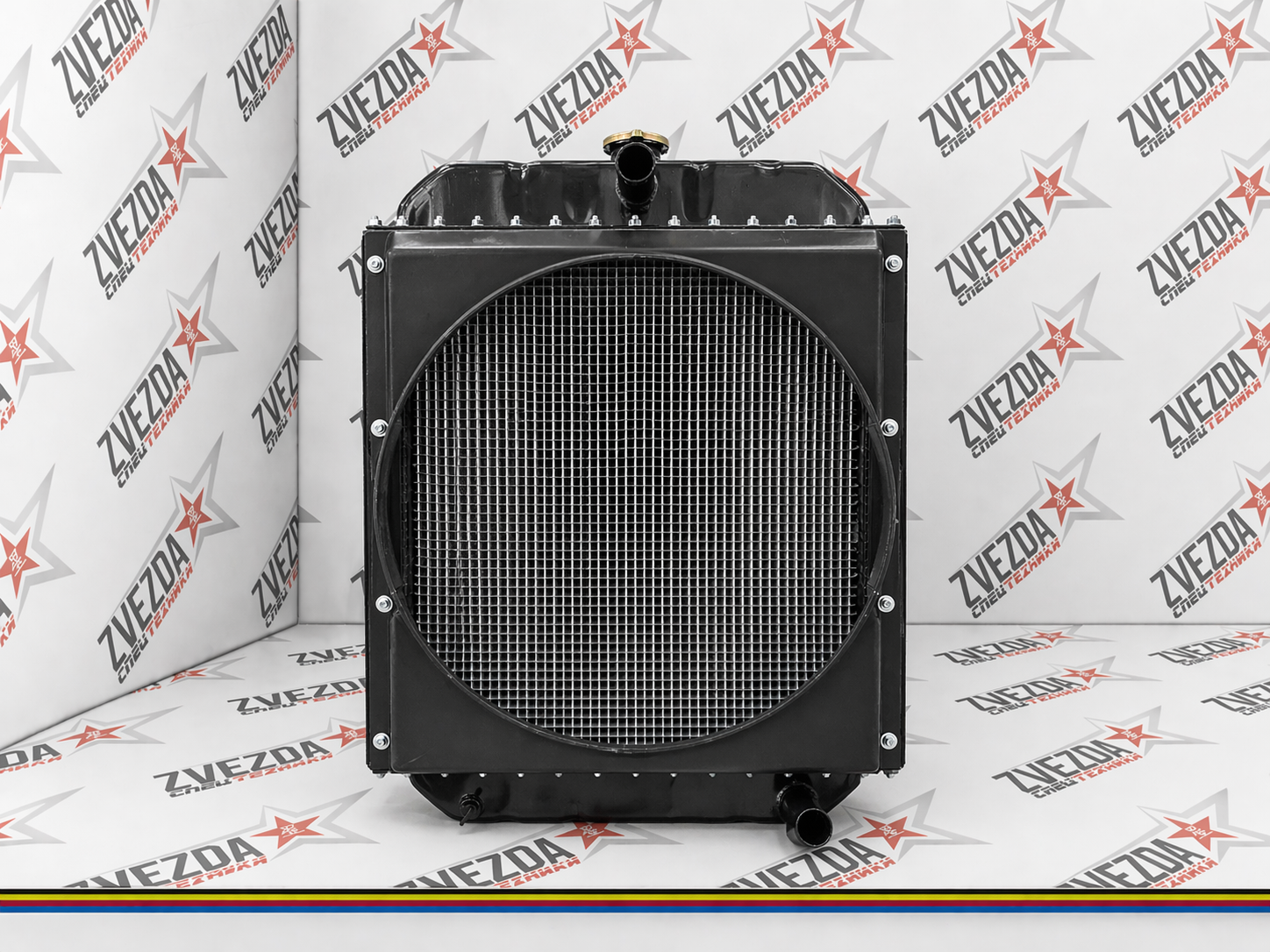 Радиатор охлаждения 4102ZD 560*760мм (патрубки низ право верх центр)