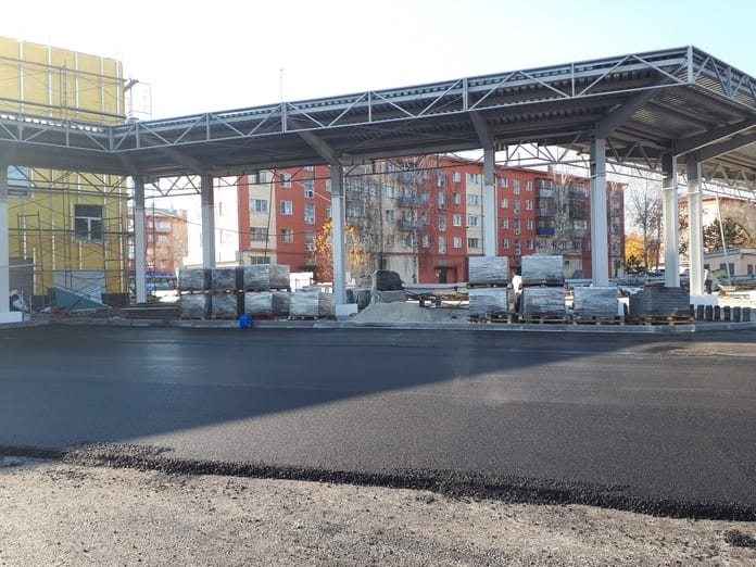 Строительство автовокзала в Белово